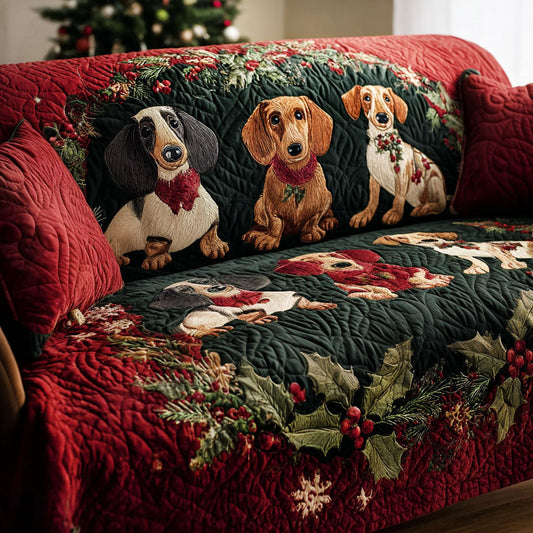 Santas Little Sausage Quilted Sofa Cover NCU0PT10003