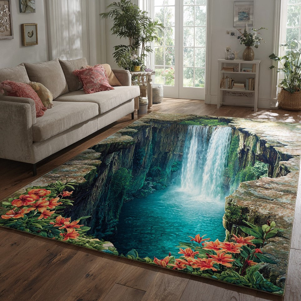 Sapphire Chasm Area Rug NCU0VL3509