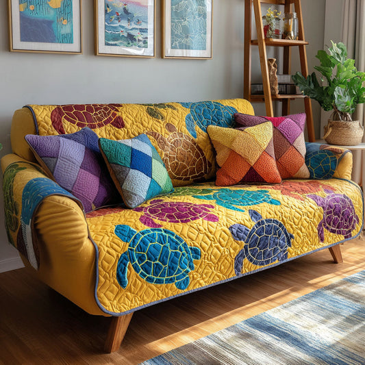 Sapphire Glide Quilted Sofa Cover NCU0PT9693