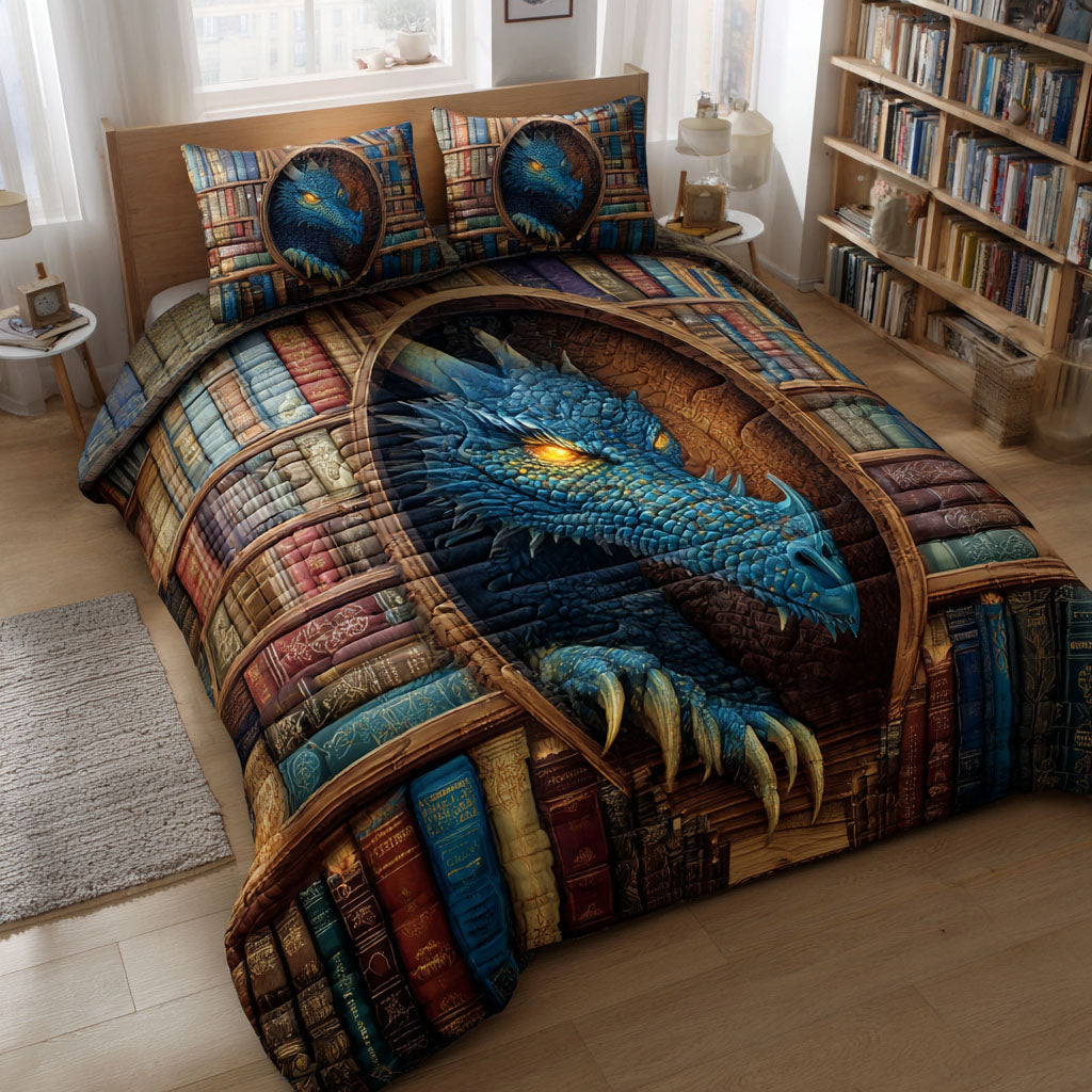 Sapphire Nest 3-Piece Quilted Bedding Set NCU0TV1359