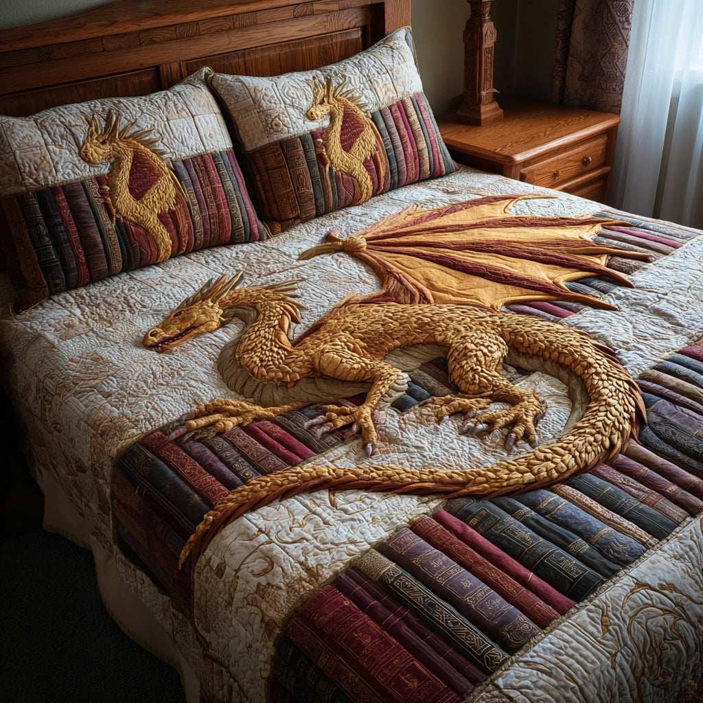 Sapphire Ridge Serpent 3-Piece Quilted Bedding Set NCU0DV8700