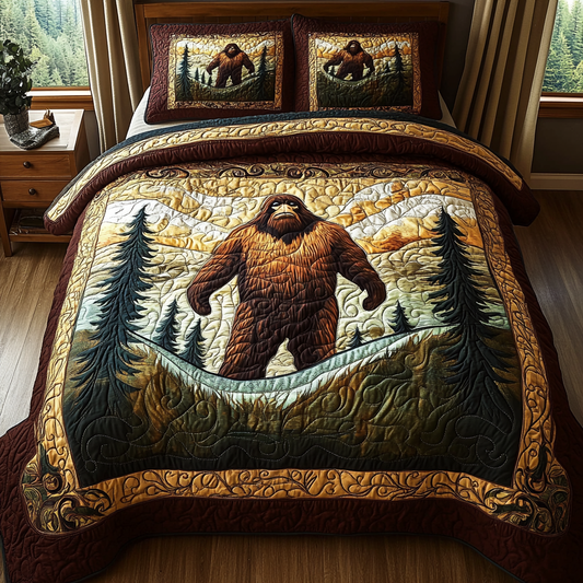 Sasquatch Adventures Quilted Bedding Set NCU0DV4845
