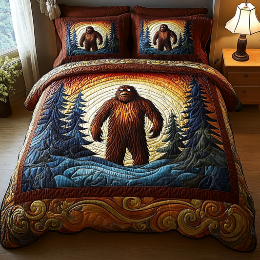Sasquatch Tracks Quilted Bedding Set NCU0DV4850