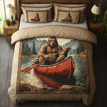 Sasquatch Journey 3-Piece Quilted Bedding Set NCU0DV7855