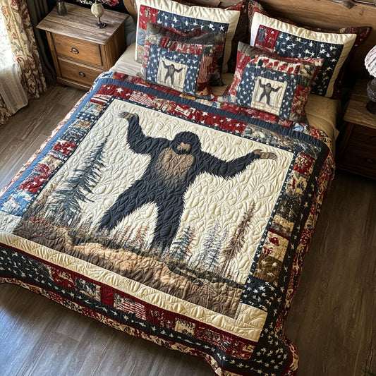 Sasquatch Patriot 3-Piece Quilted Bedding Set NCU0PT7728