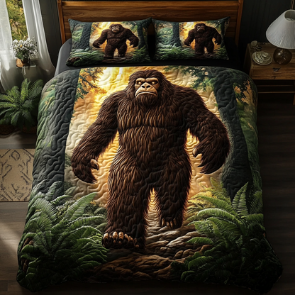 Sasquatch Slumber 3-Piece Quilted Bedding Set NCU0VH2187