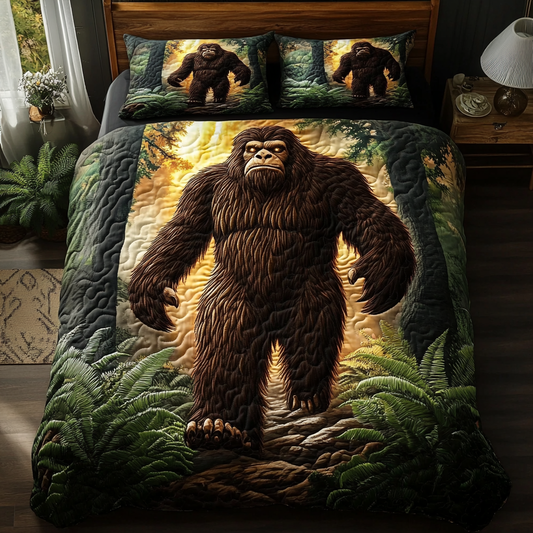 Sasquatch Slumber 3-Piece Quilted Bedding Set NCU0VH2187