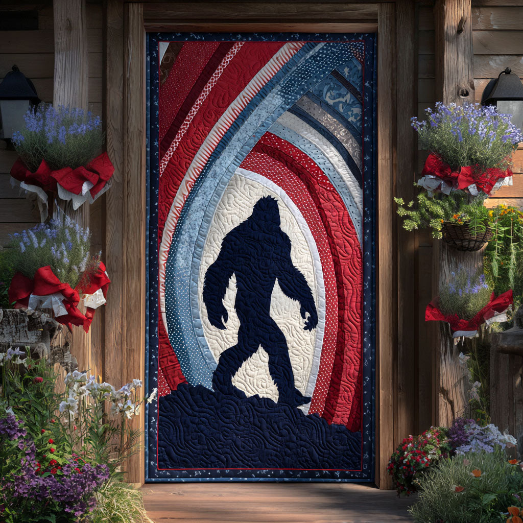 Sasquatch Spirit Shadow Quilted Door Cover NCU0PT11632