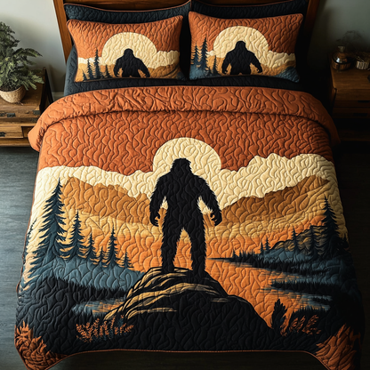 Sasquatch Sunset 3-Piece Quilted Bedding Set NCU0VH5707