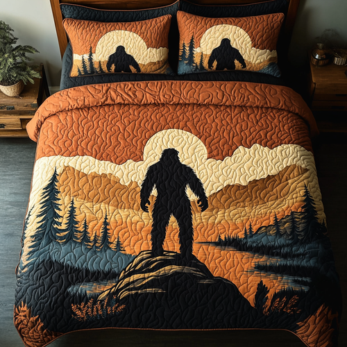 Sasquatch Sunset 3-Piece Quilted Bedding Set NCU0VH5707