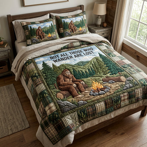 Sasquatch Woods 3-Piece Quilted Bedding Set NCU0DV9714