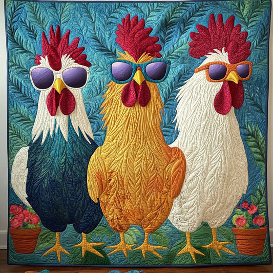 Sassy Hen Crew Quilted Blanket NCU0NT6949