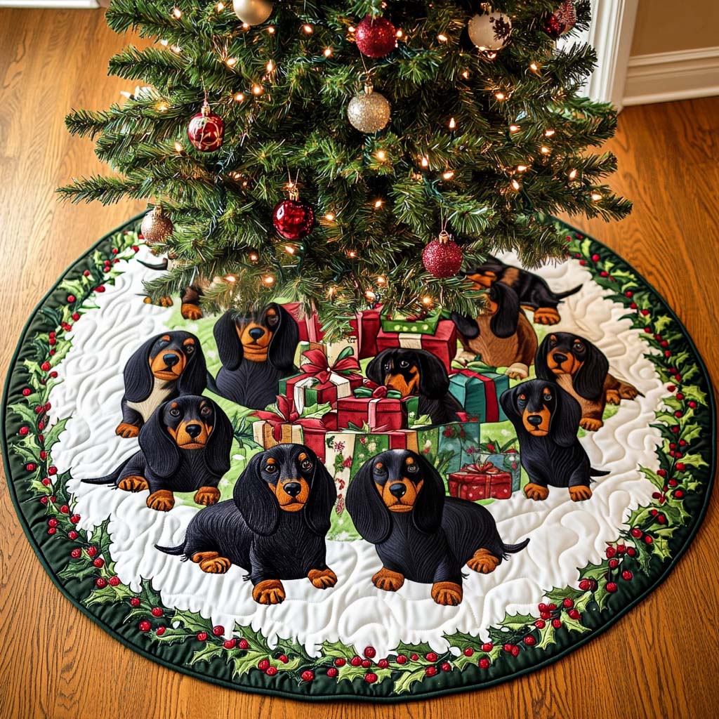 Sausage Soul Christmas Quilted Tree Skirt NCU0NT1816