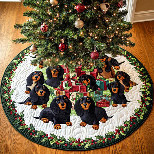 Sausage Soul Christmas Quilted Tree Skirt NCU0NT1816