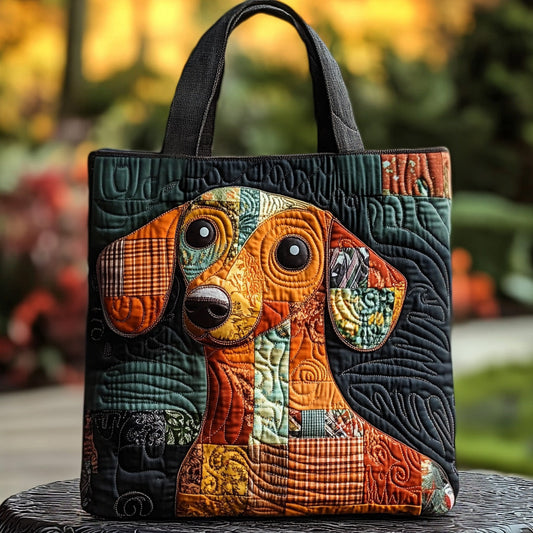 Sausage Stroll Quilted Tote Bag NCU0DV7199
