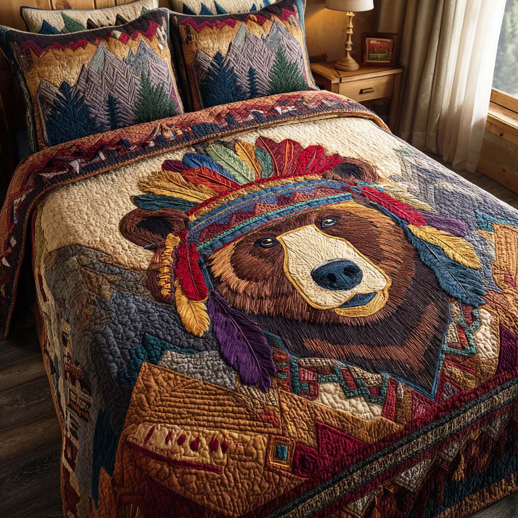 Savage Roar 3-Piece Quilted Bedding Set NCU0TD202