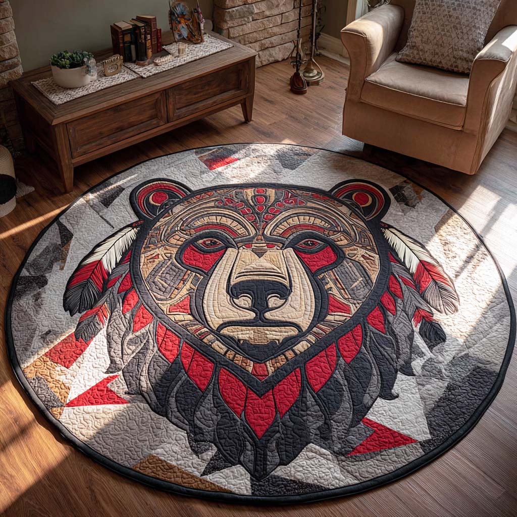 Savage Roar Quilted Round Mat NCU0TD225
