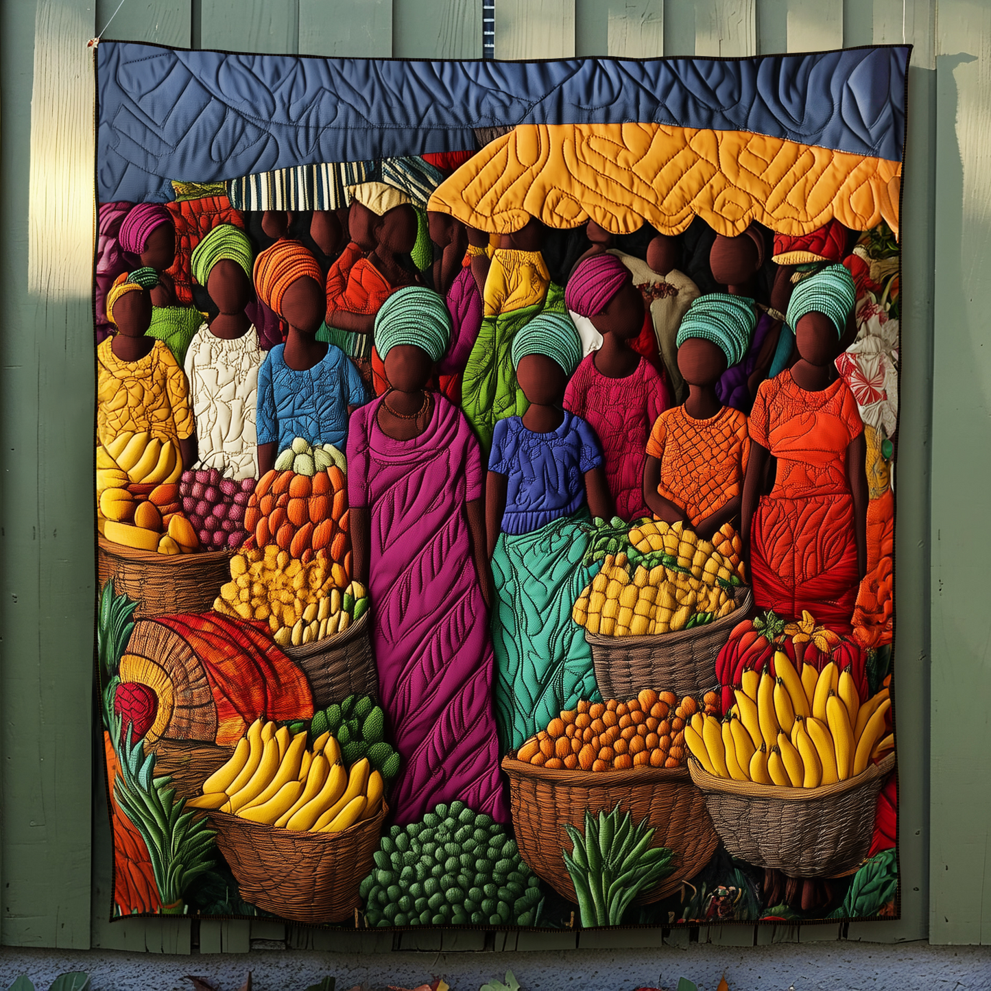 Savanna Stalls Quilted Blanket NCU0DK7767