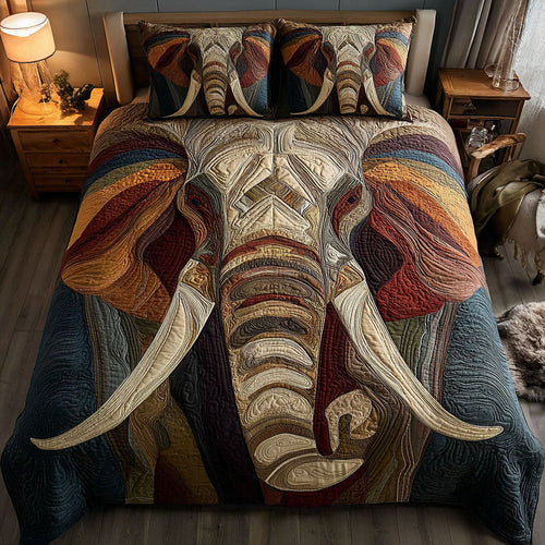 Savanna Sunset 3-Piece Quilted Bedding Set NCU0DK12044
