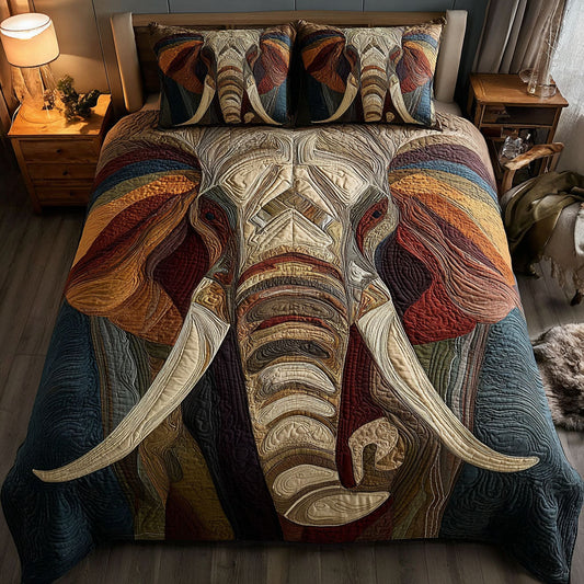 Savanna Sunset 3-Piece Quilted Bedding Set NCU0DK12044