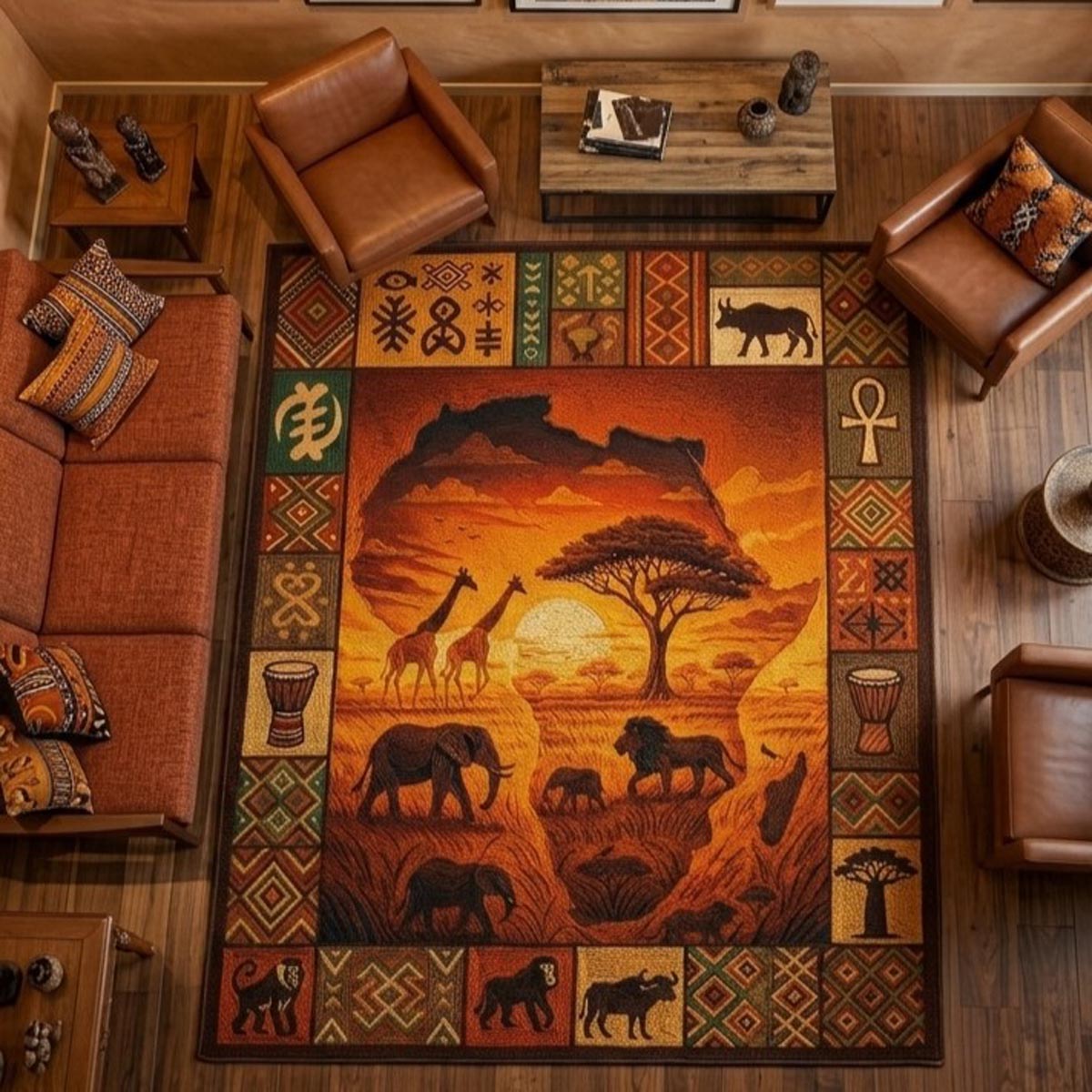 Savanna Sunset Area Rug NCU0DV9657