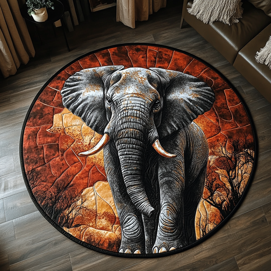 Savannah Majesty Quilted Round Mat NCU0DV3573