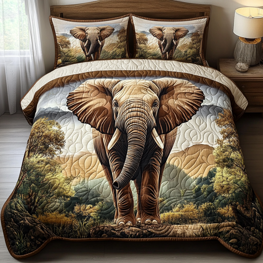 Savannah Stroll 3-Piece Quilted Bedding Set NCU0VH2024