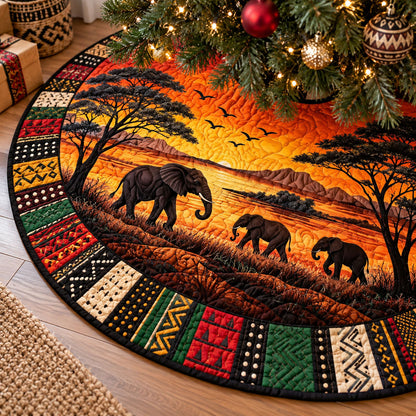 Savannah Sunset Christmas Quilted Tree Skirt NCU0PT12091
