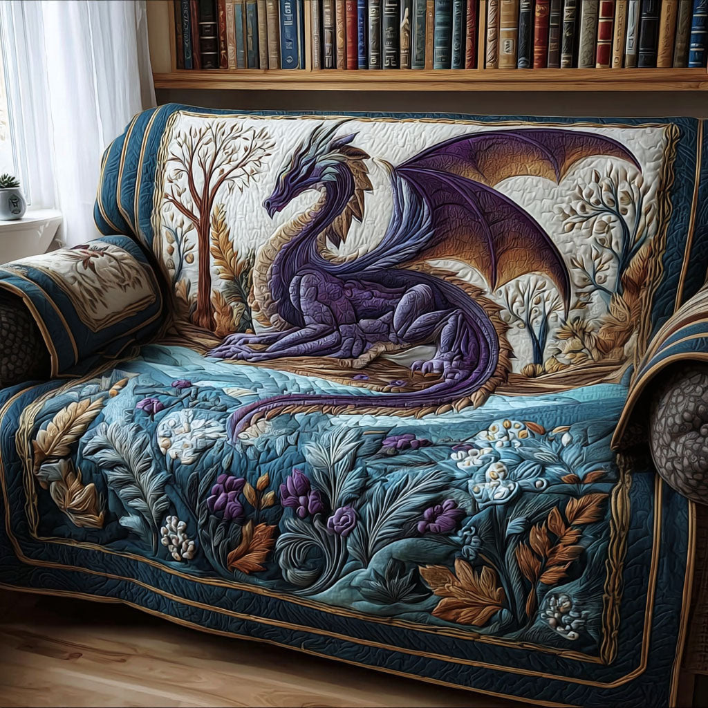 Scales of Imagination Quilted Sofa Cover NCU0PT9751