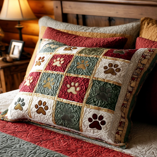 Scarlet Paws Quilted Bedding Pillow Case NCU0TV1143