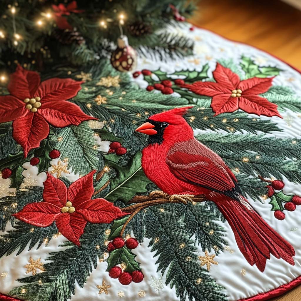 Christmas Quilted Tree Skirt NCU0VT44