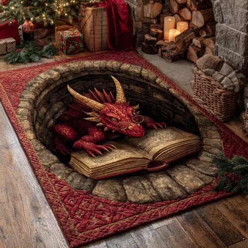 Scarlet Dragon Wisdom Area Rug NCU0HH1874