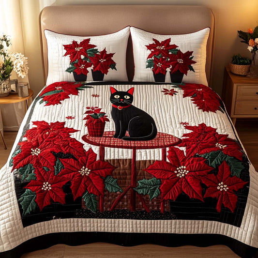 Scarlet Elegance 3-Piece Quilted Bedding Set NCU0NT2440