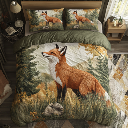 Scarlet Fox 3-Piece Quilted Bedding Set NCU0DK6921