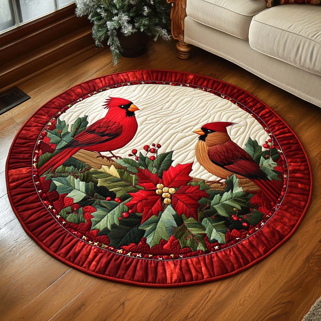 Scarlet Gaze Quilted Round Mat NCU0NT1407