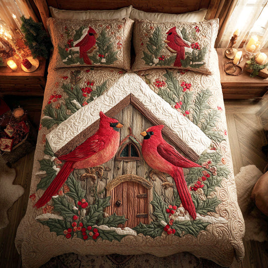 Scarlet Haven 3-Piece Quilted Bedding Set NCU0TV1150