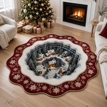 Scarlet Hollow Village Custom Shape Area Rug NCU0HH2156
