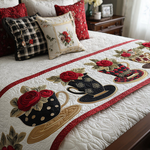 Scarlet Infusion Quilted Bed Runner NCU0TH3732