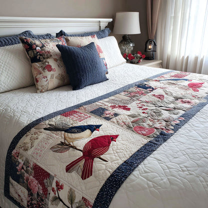 Scarlet Serenade Quilted Bed Runner NCU0PT10852