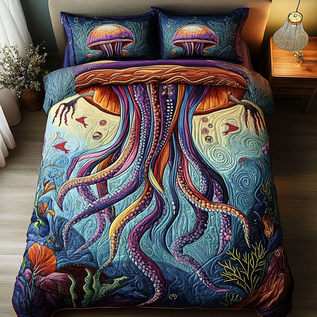 Scary Serenity 3-Piece Quilted Bedding Set NCU0PT4184