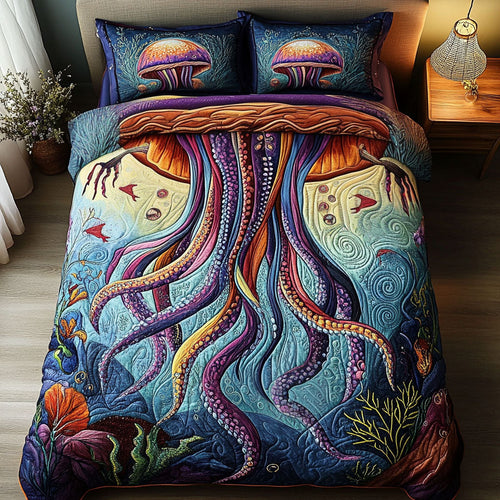 Scary Serenity 3-Piece Quilted Bedding Set NCU0PT4184