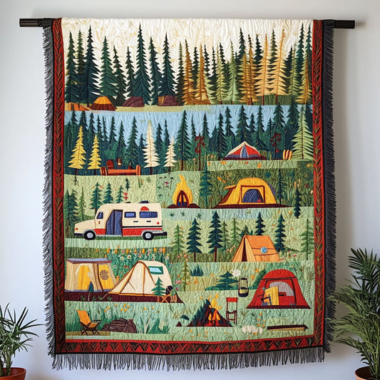 Scenic Camping Adventure Woven Sofa Blanket NCU0NT4761