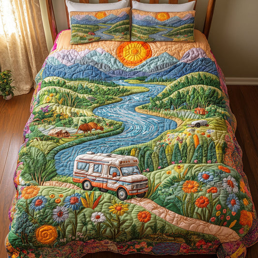 Scenic Escapes 3-Piece Quilted Bedding Set NCU0PT6089