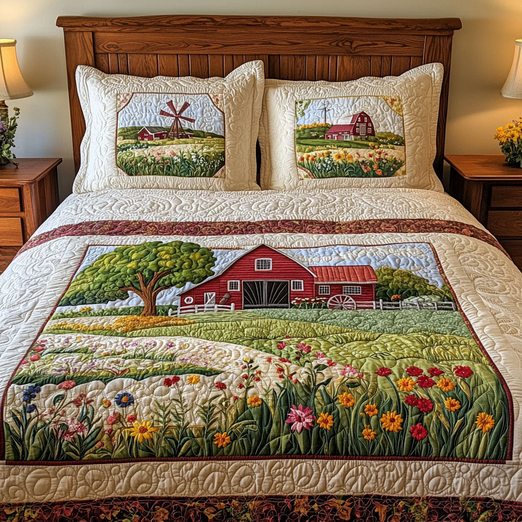 The Cozy Bookstack 3-Piece Quilted Bedding Set NCU0PTT246