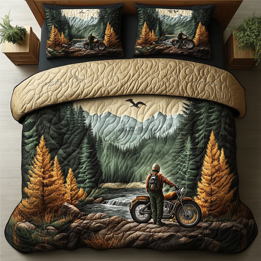 Scenic Journey 3-Piece Quilted Bedding Set NCU0DK7192