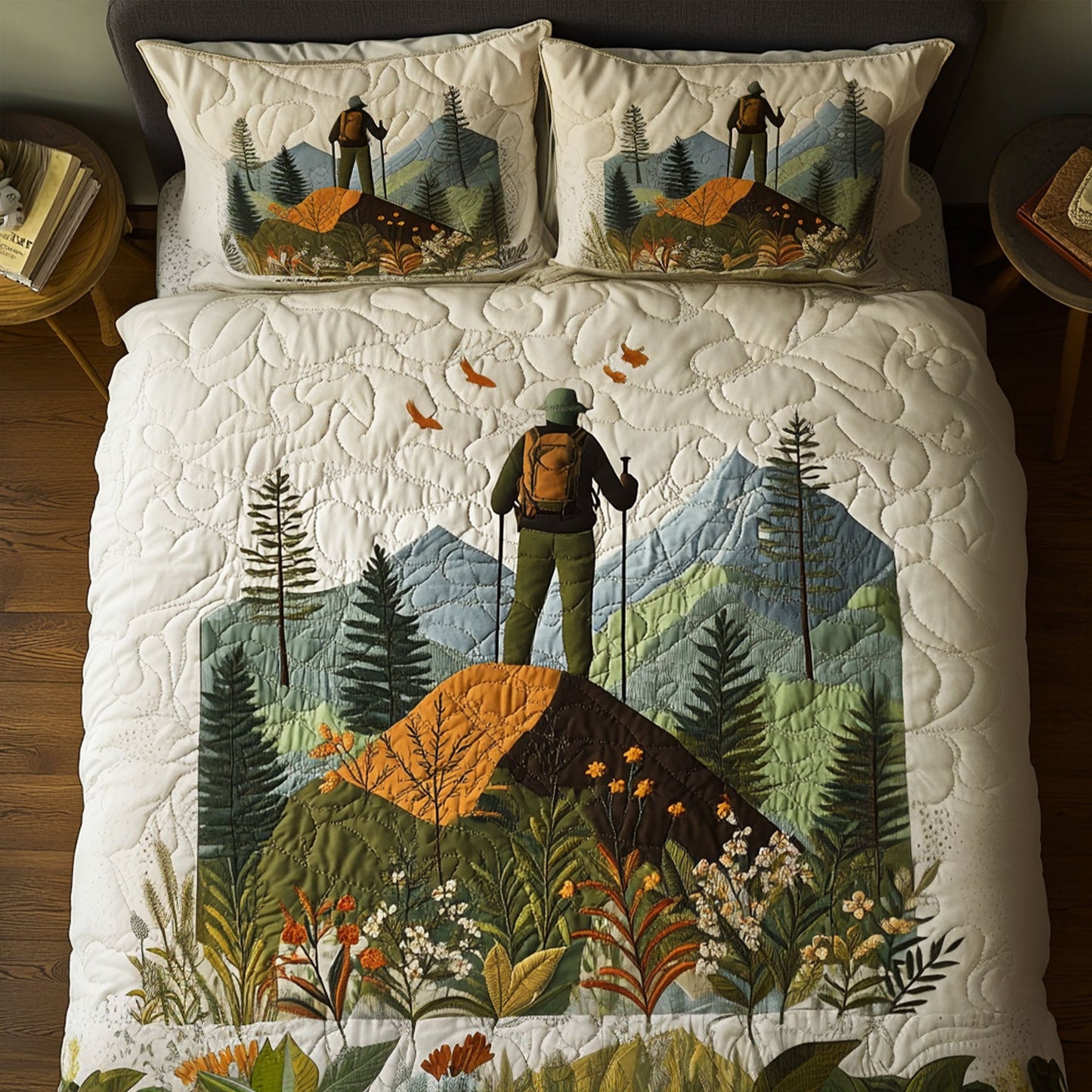 Scenic Trail 3-Piece Quilted Bedding Set NCU0PT6994
