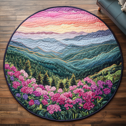 Scenic View Quilted Round Mat NCU0DK7099