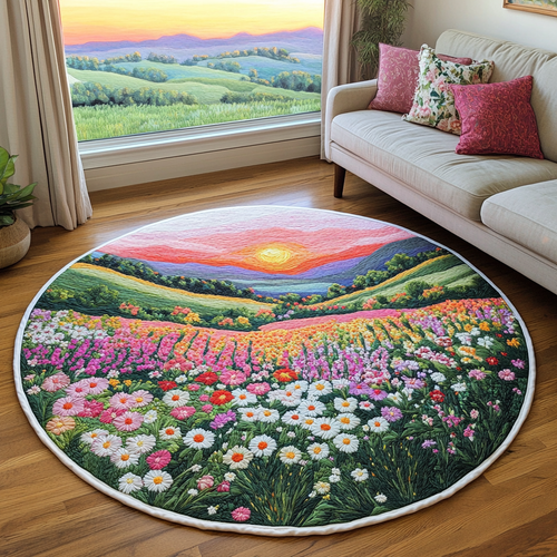 Scenic Vista Quilted Round Mat NCU0DK7179