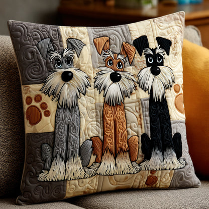 Schnauzer Spirit Quilted Pillow Case NCU0NT11475