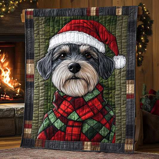 Schnauzer Eve Glow Quilted Blanket NCU0XD641
